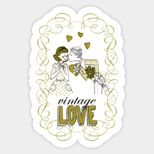 Vintage Love Sticker